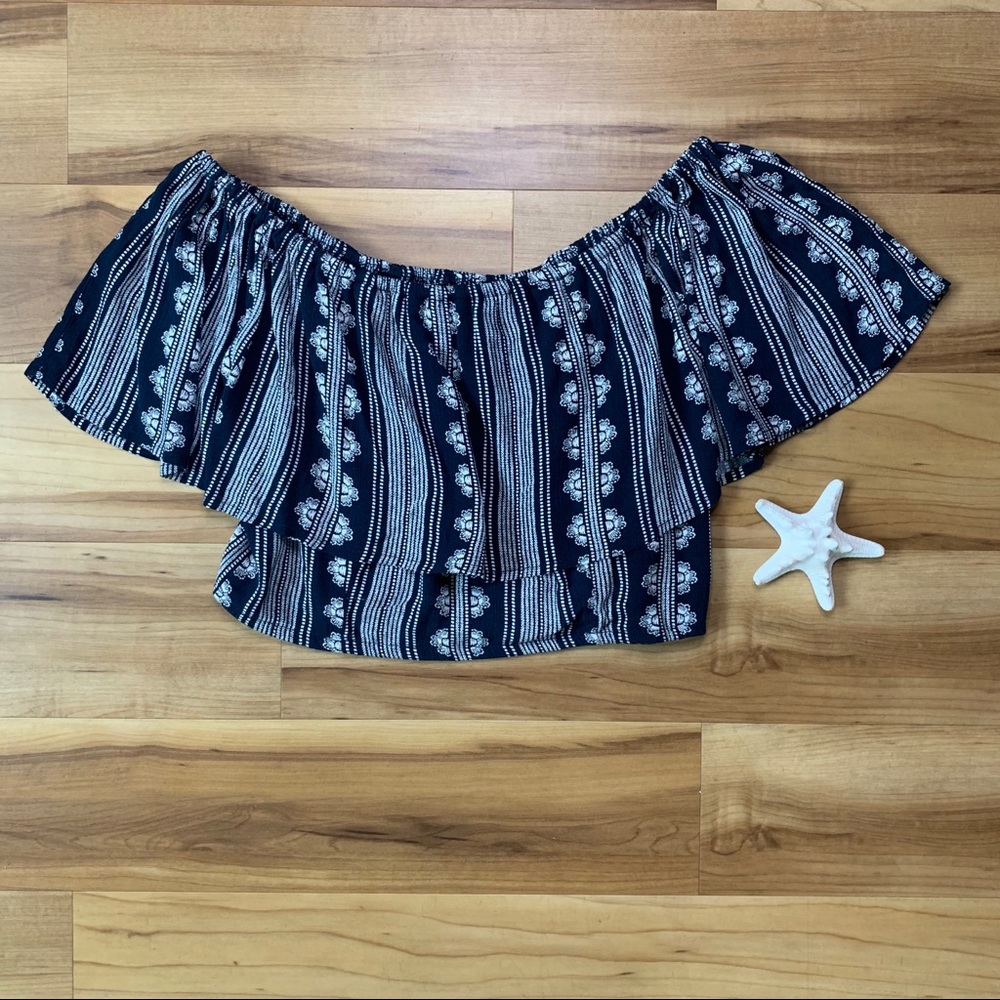Band of Gypsies Women’s Boho Crop Top, Size Medium